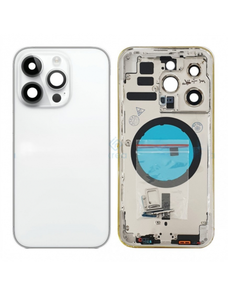 Tapa trasera iPhone 14 Pro blanca